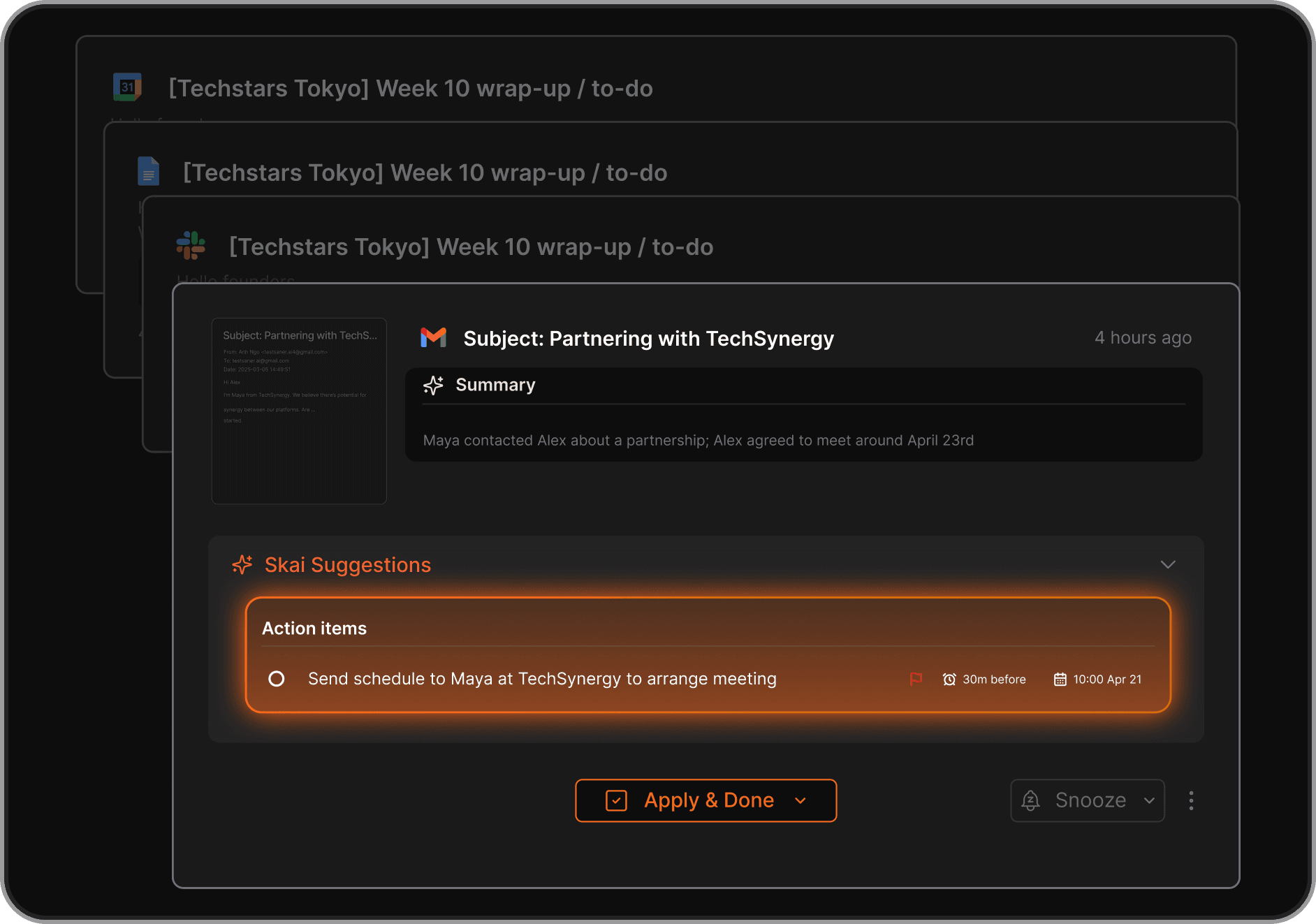 Prioritize schedule in 1 click